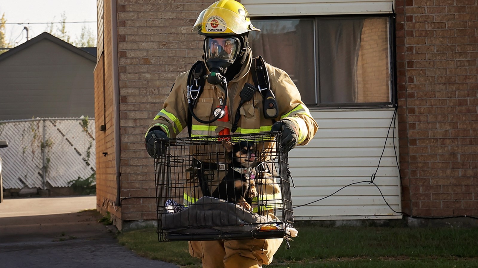 Les pompiers de Salaberry-de-Valleyfield interviennent à Les Coteaux