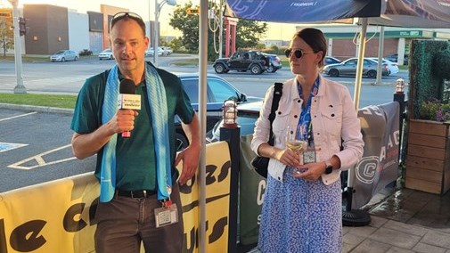 Les représentants de Cascades ont participé à la conférence de presse pour annoncer l'activité
