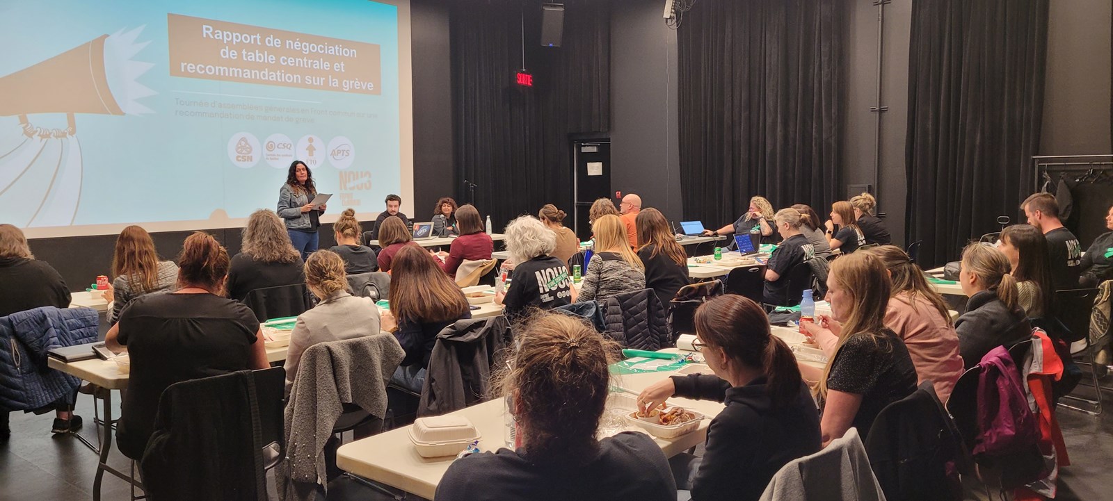 Les membres de l’APTS du CISSS de la Montérégie Ouest votent pour la grève