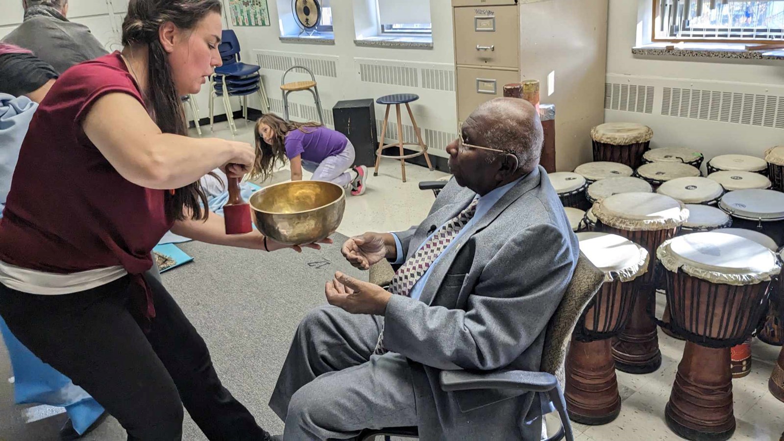 L'école Saint-Eugène reçoit la légende vivante du jazz Oliver Jones 