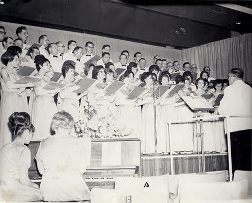 Premier concert du Choeur , octobre 1963