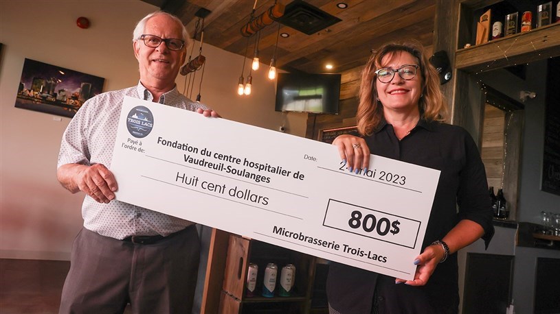 La Microbrasserie 3 Lacs poursuit son engagement auprès d'une cause régionale