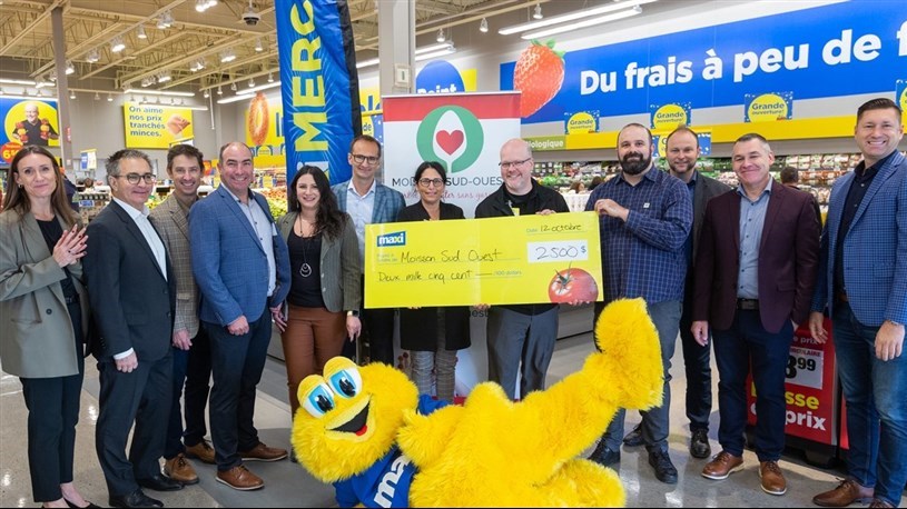 Le Maxi de Coteau-du-Lac remet 2 500$ à Moisson Sud-Ouest