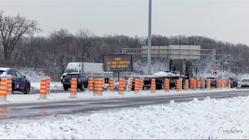 Interdire le camionnage sur le pont de l'Île-aux-Tourtes? Une mesure difficile à appliquer selon le MTMD
