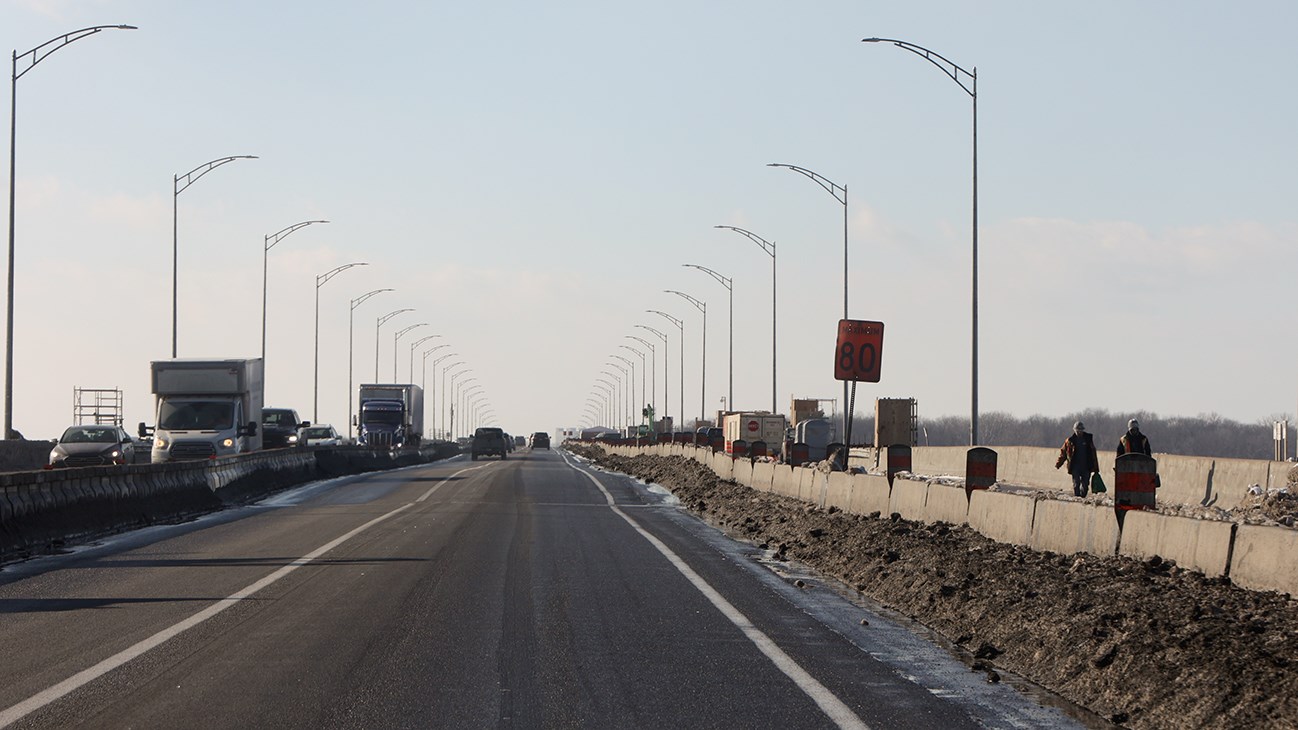 Pont de L'Île-aux-Tourtes: pas de gestion dynamique avant le printemps