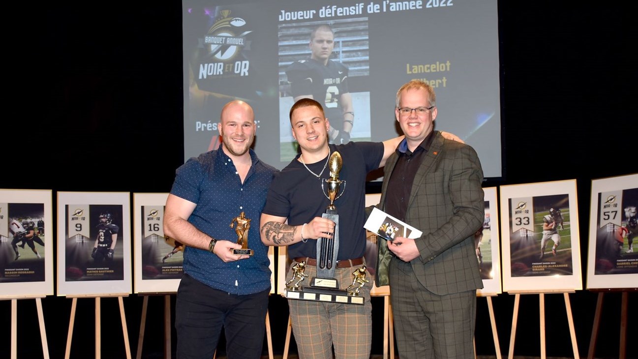 Lancelot Gilbert a été nommé Joueur défensif de l'année