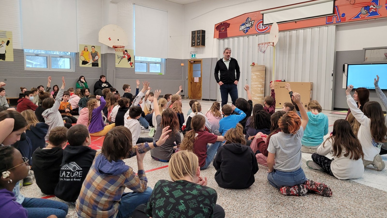 Conférence de Joël Bouchard avec les élèves