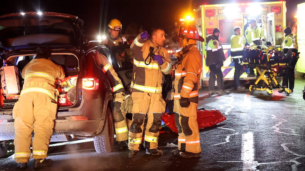Violente sortie de route à Vaudreuil-Dorion