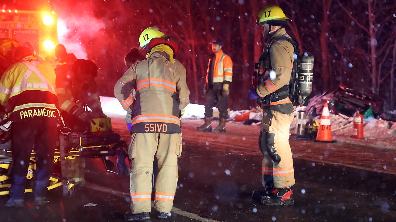 Violente sortie de route à Vaudreuil-Dorion