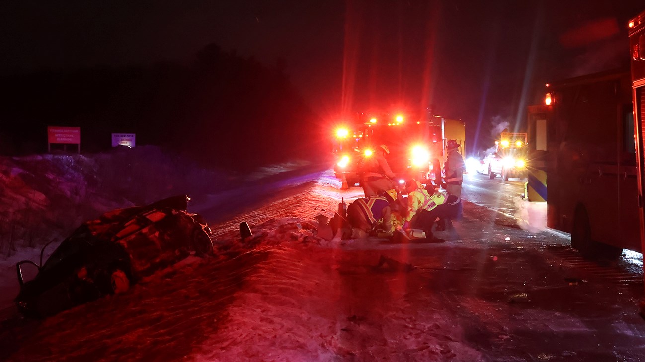 Violente sortie de route à Vaudreuil-Dorion
