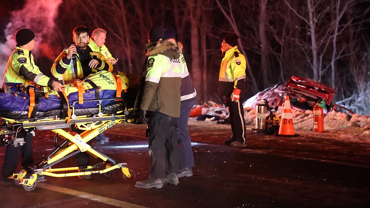 Violente sortie de route à Vaudreuil-Dorion