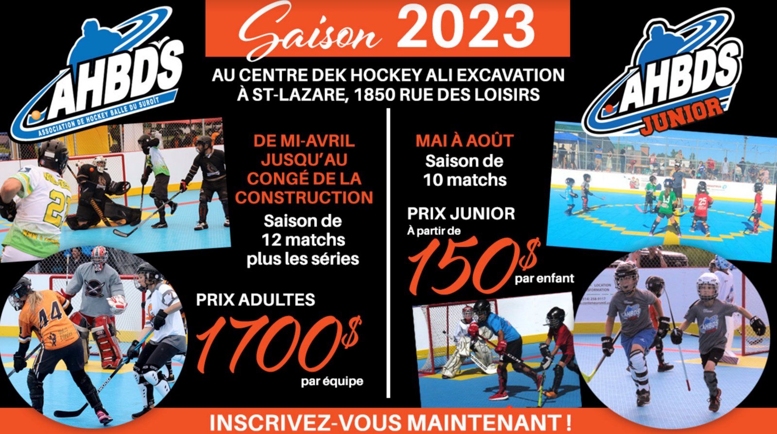 L’AHBDS Junior lance sa deuxième saison de Dek Hockey à Saint-Lazare