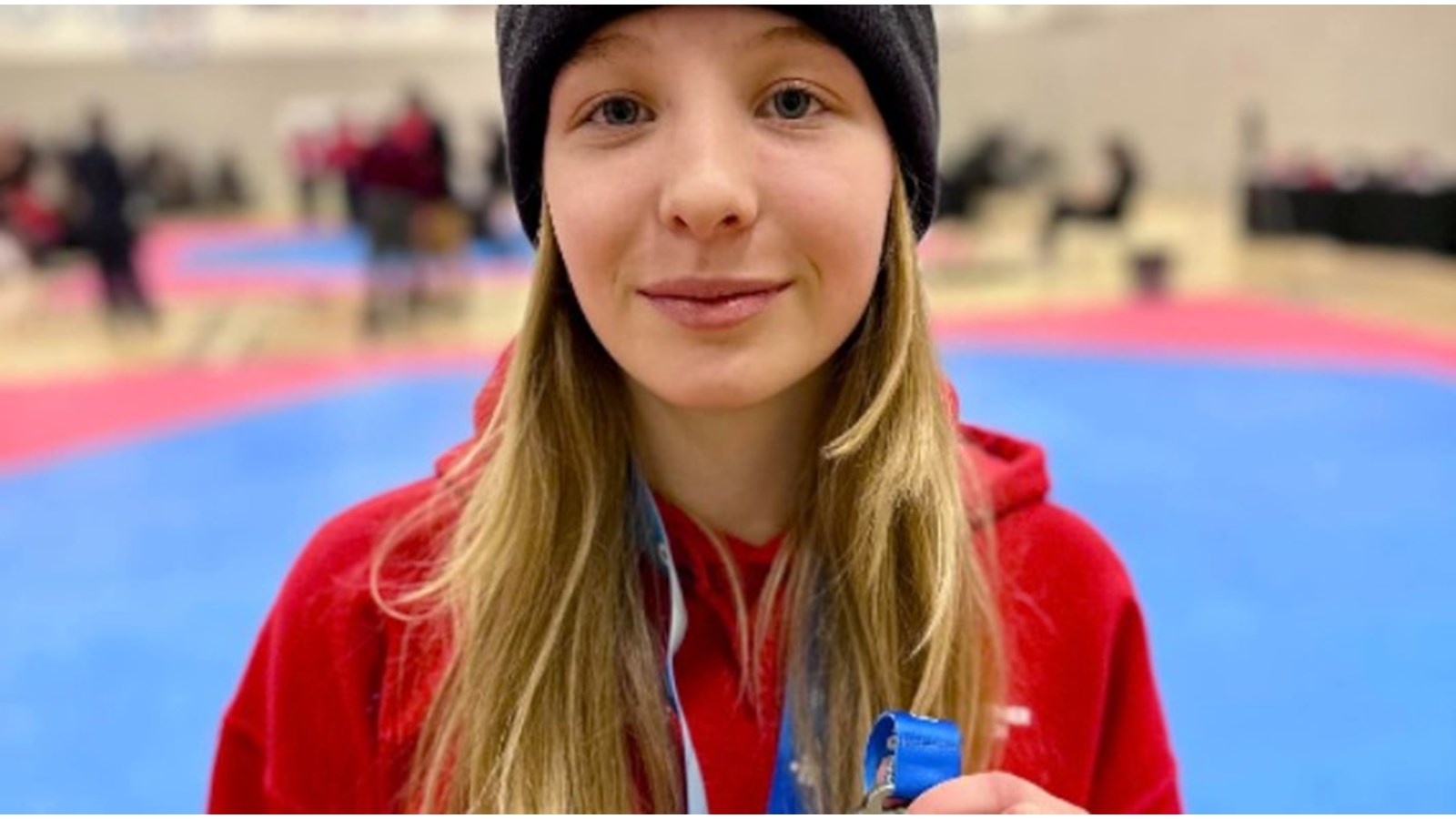Landyn Joy de Hudson a mis la main sur une médaille d'argent en taekwondo
