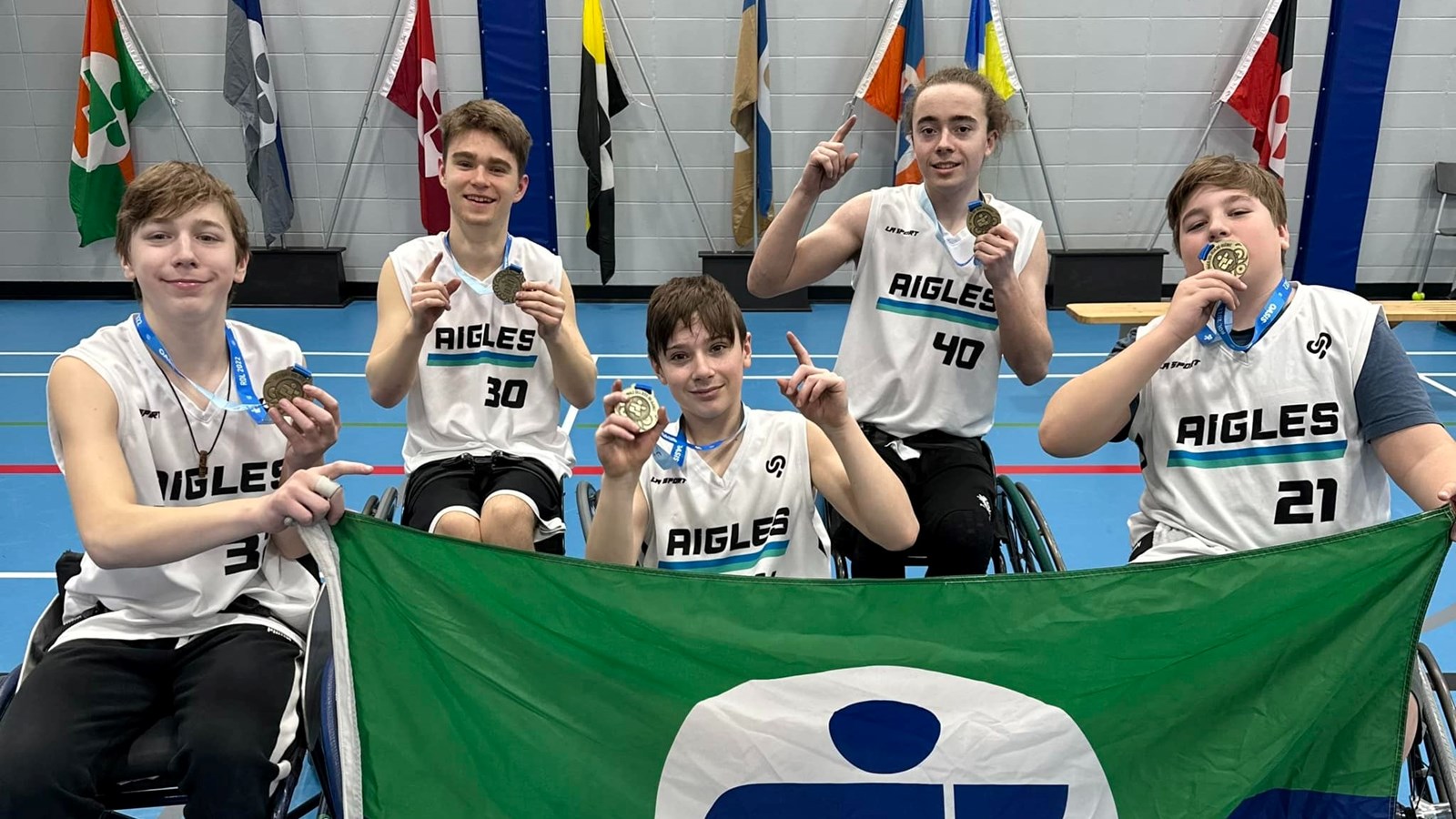 L'équipe de basketball en fauteuil roulant a remporté une médaille d'or lors de la toute dernière journée des compétitions