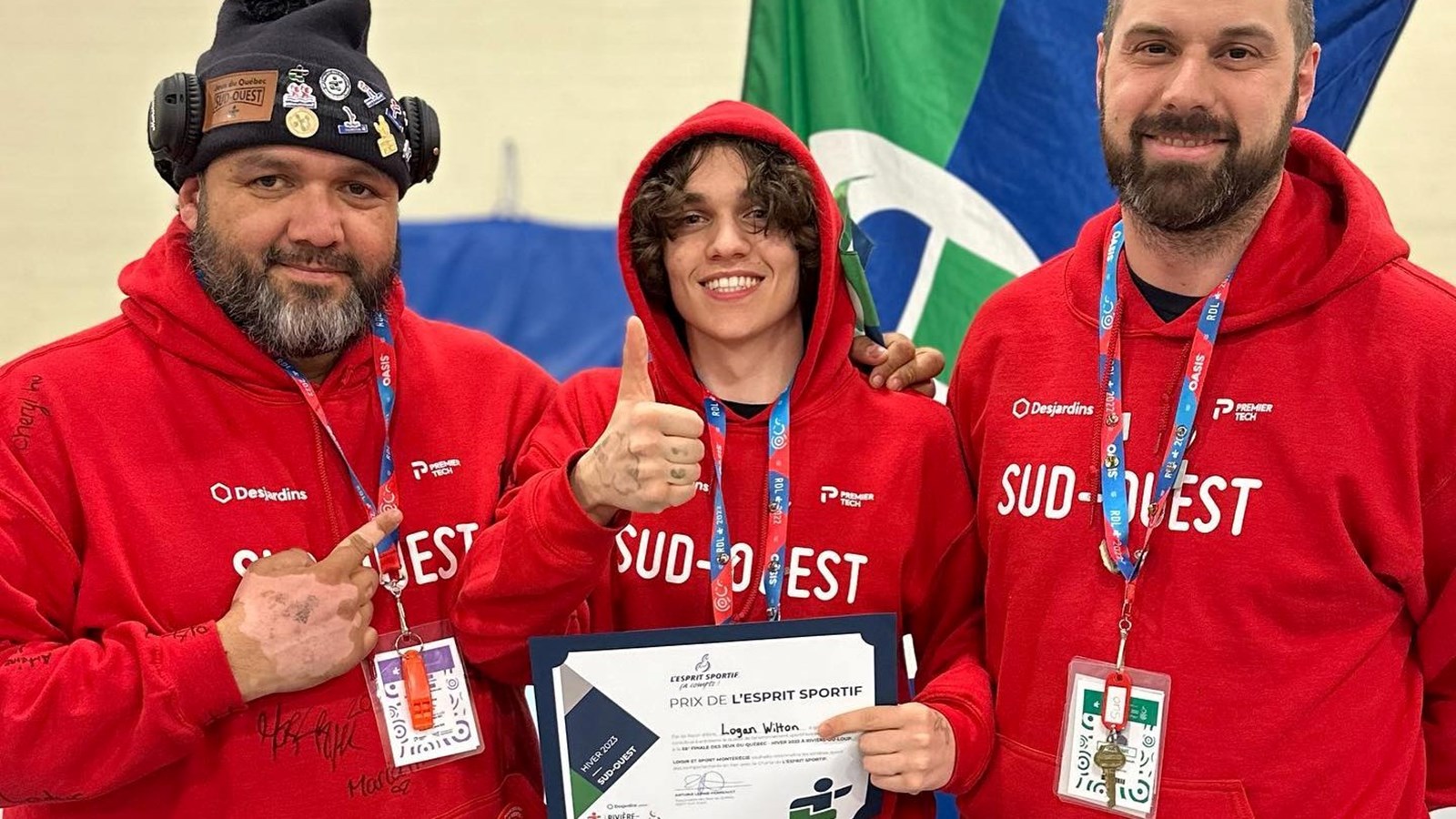 Logan Wilton de Saint-Polycarpe a vu son esprit sportif être récompensé