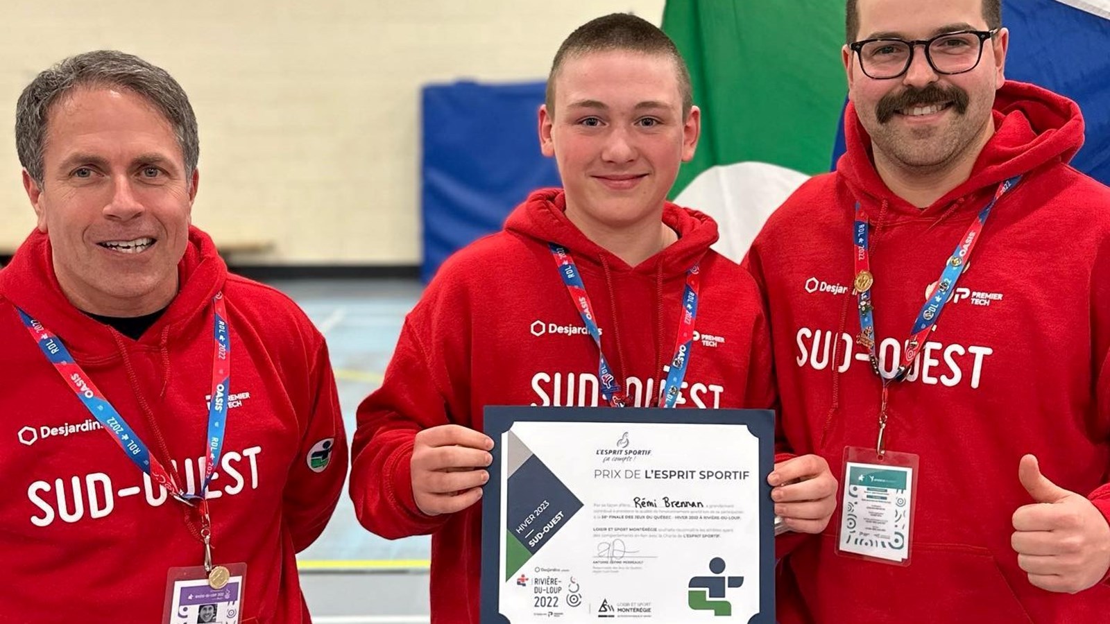 Rémi Brennan de L'Île-Perrot a vu son esprit sportif être récompensé