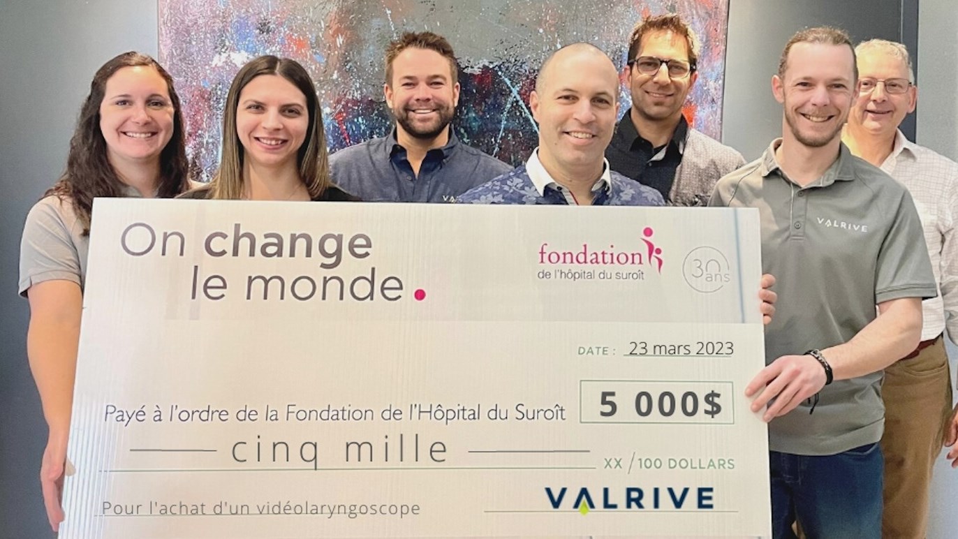 Un don de 5000 $ pour la Fondation de l'Hôpital du Suroît