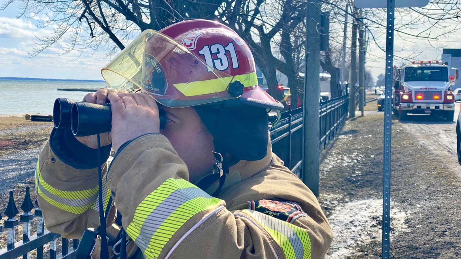 Le capitaine Alexandre Côté du Service de sécurité incendie a participé aux recherches le jeudi 30 mars