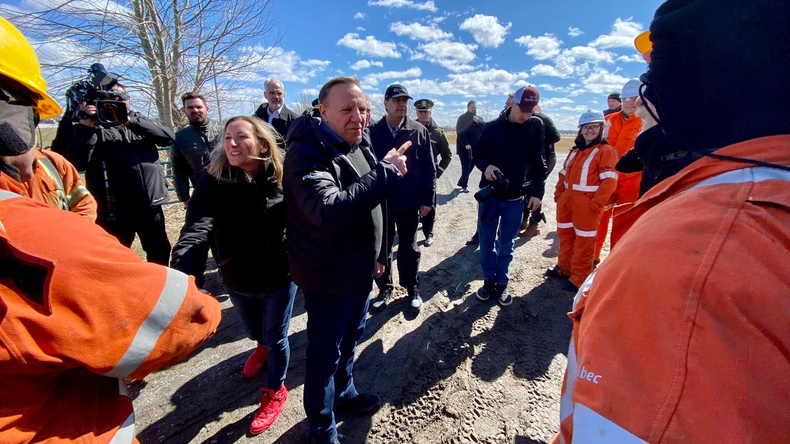 François Legault de passage à Les Coteaux