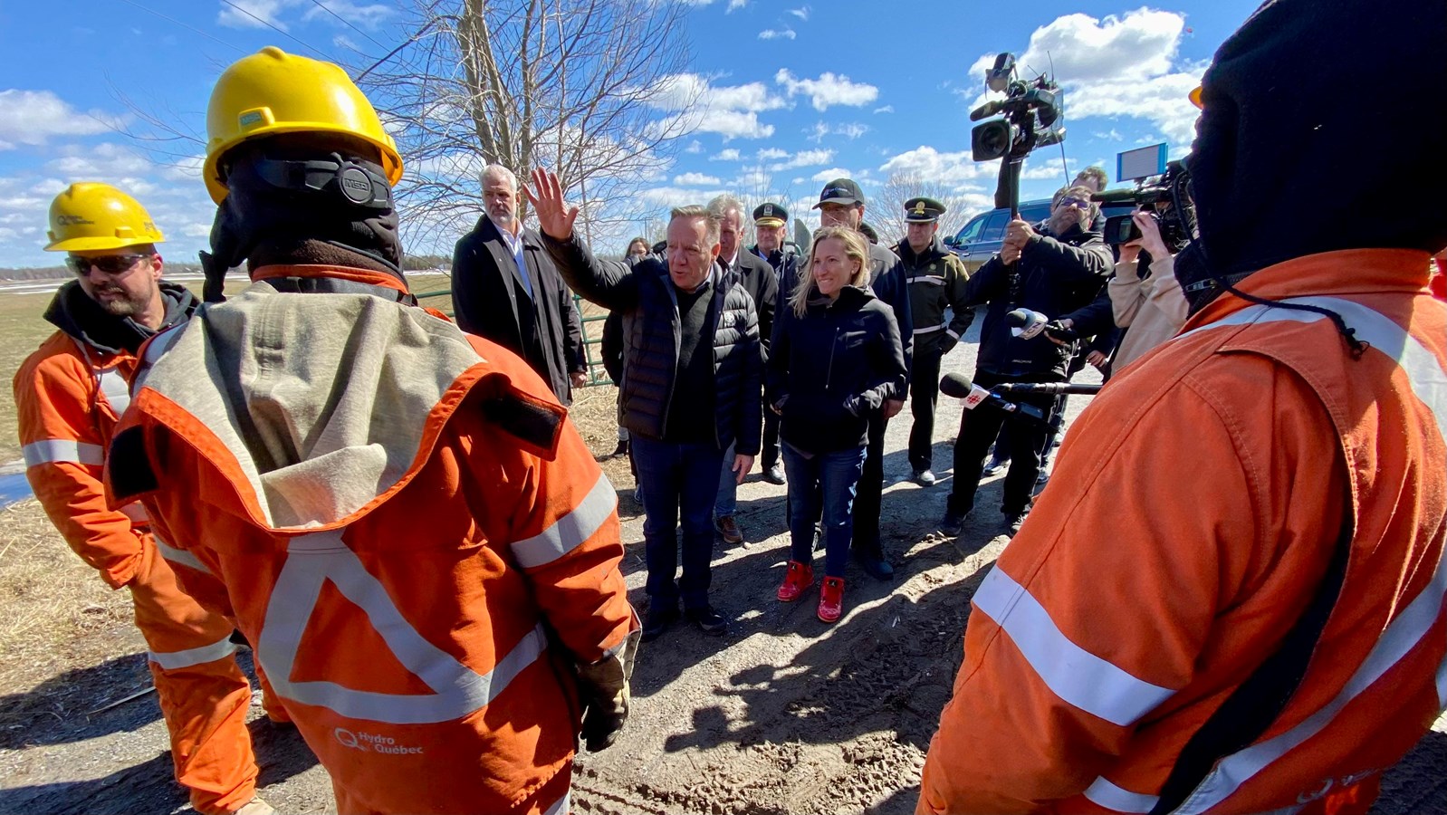 François Legault de passage à Les Coteaux