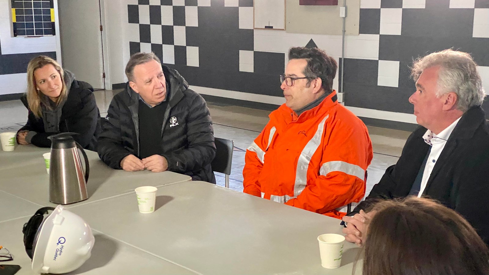 François Legault de passage à Les Coteaux