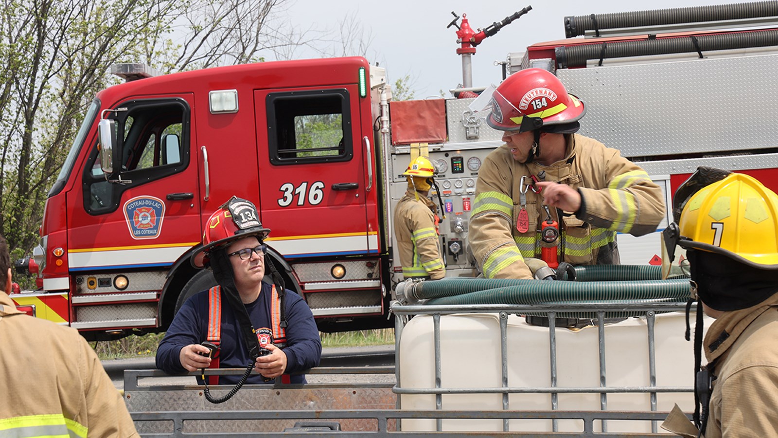 Intervention des pompiers de Salaberry-de-Valleyfield dans la région du Suroît