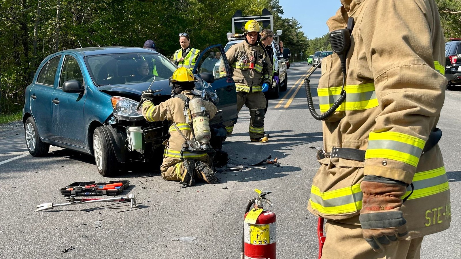 Une violente collision à Saint-Marthe