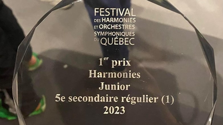 L'Harmonie de l'École secondaire des Patriotes-de-Beauharnois rayonne