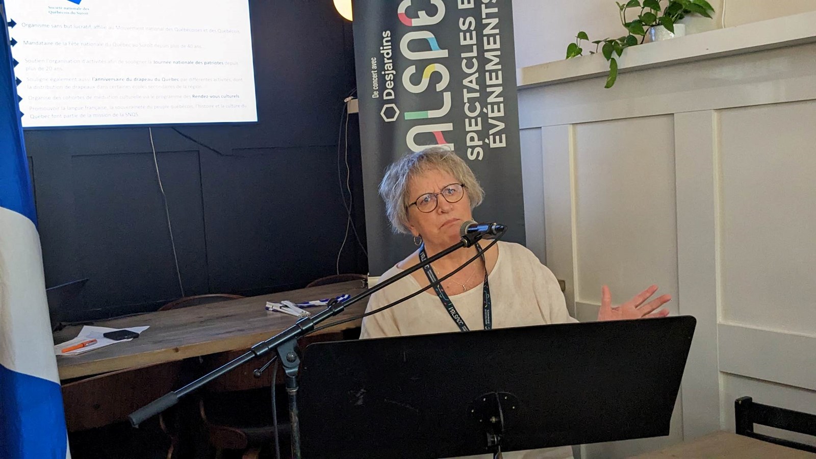 Louise Blanchette, présidente de la Société nationale des Québécois du Suroît (SNQS)