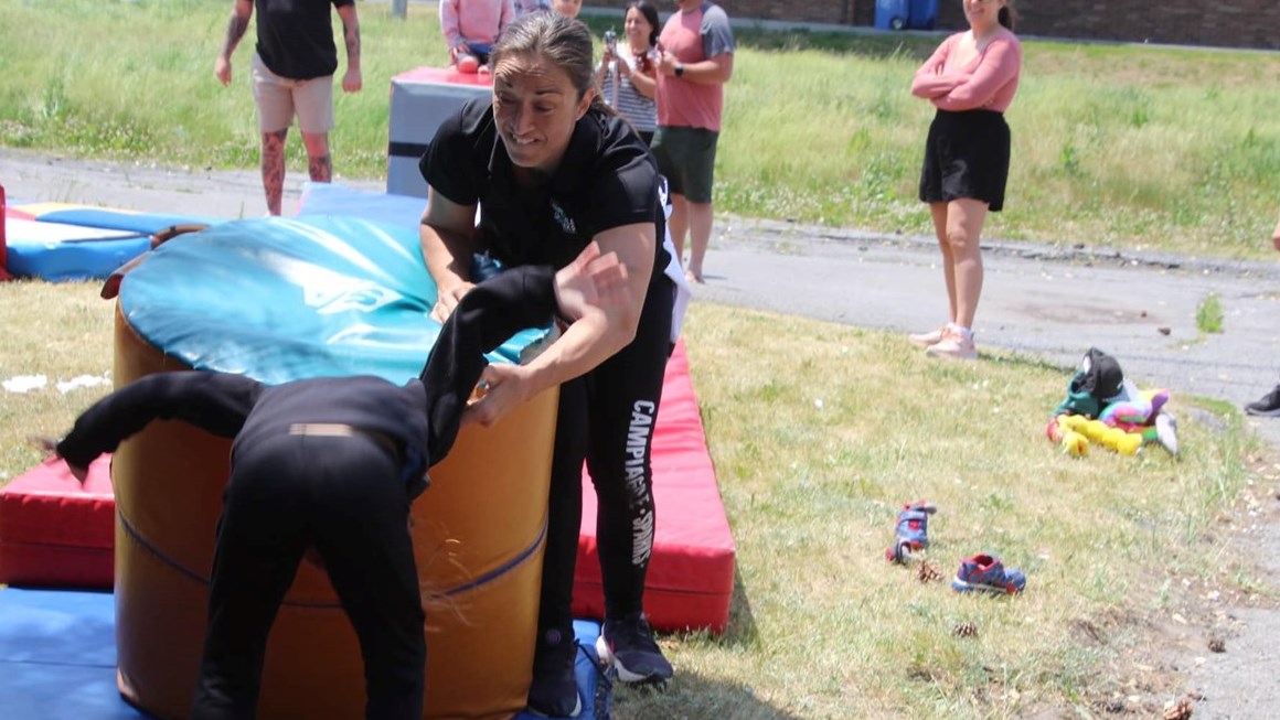 Campi-Agile était aussi sur place pour faire bouger les jeunes