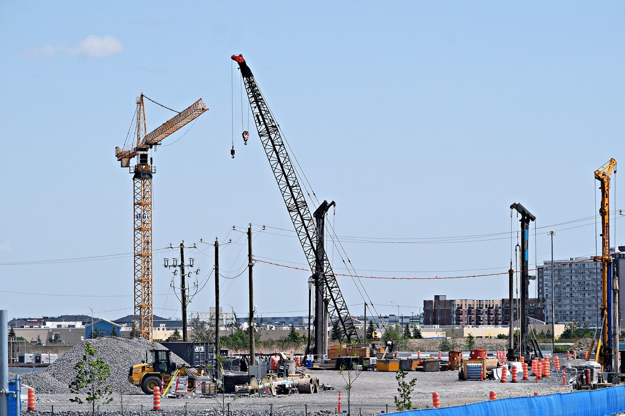 Survol du chantier du futur Hôpital de Vaudreuil-Soulanges