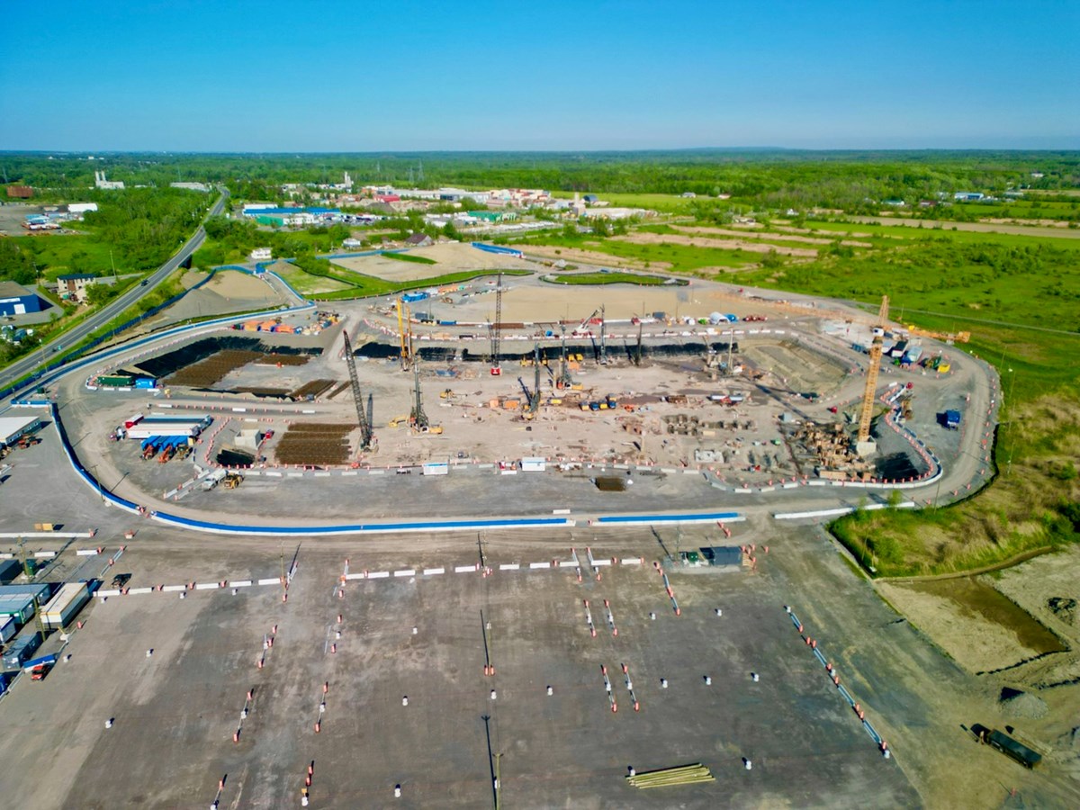 Survol du chantier du futur Hôpital de Vaudreuil-Soulanges