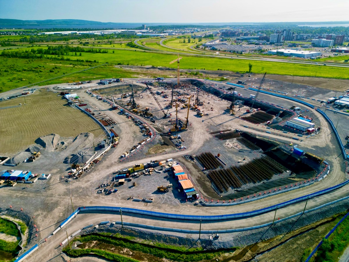 Survol du chantier du futur Hôpital de Vaudreuil-Soulanges