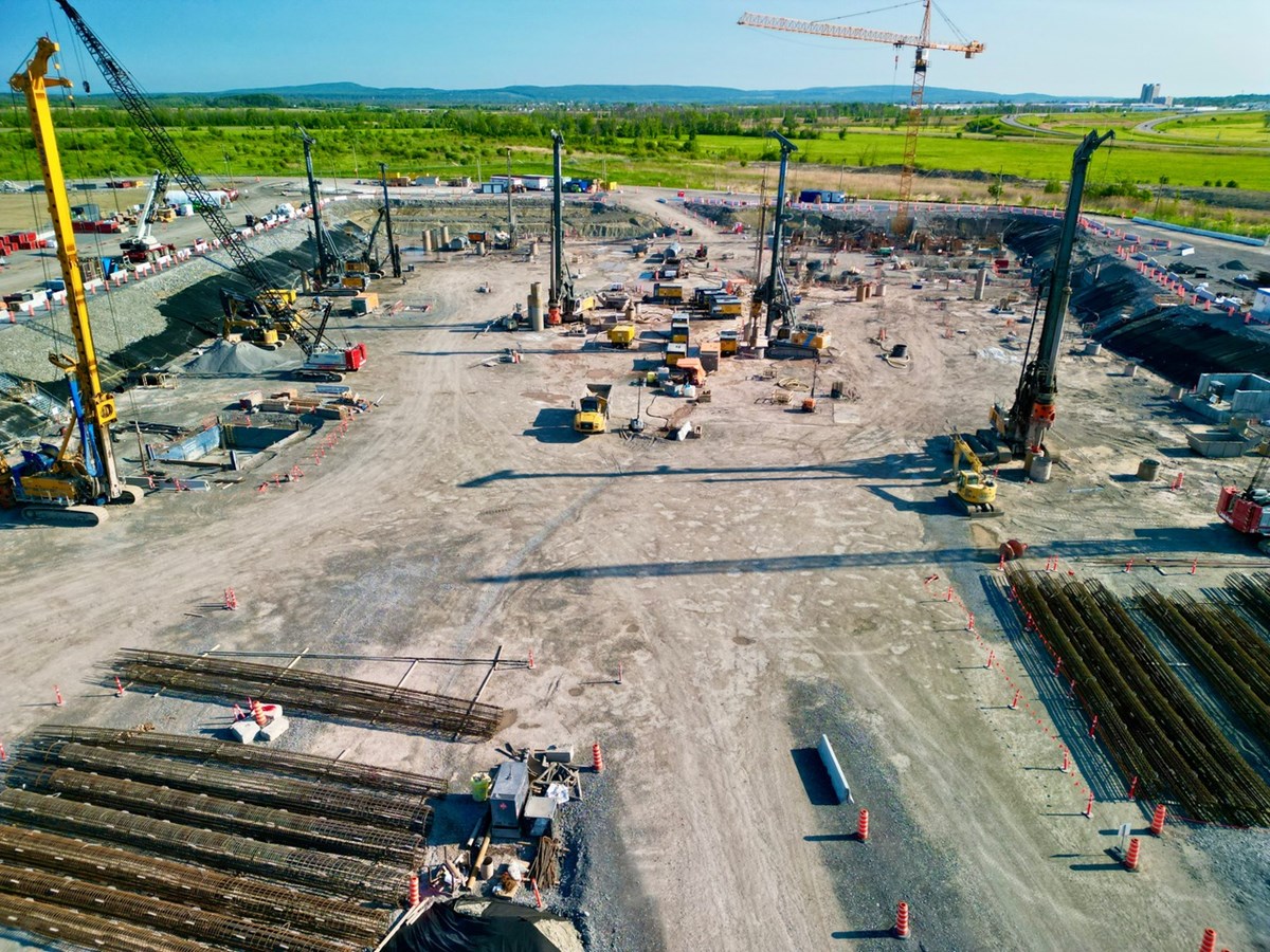 Survol du chantier du futur Hôpital de Vaudreuil-Soulanges