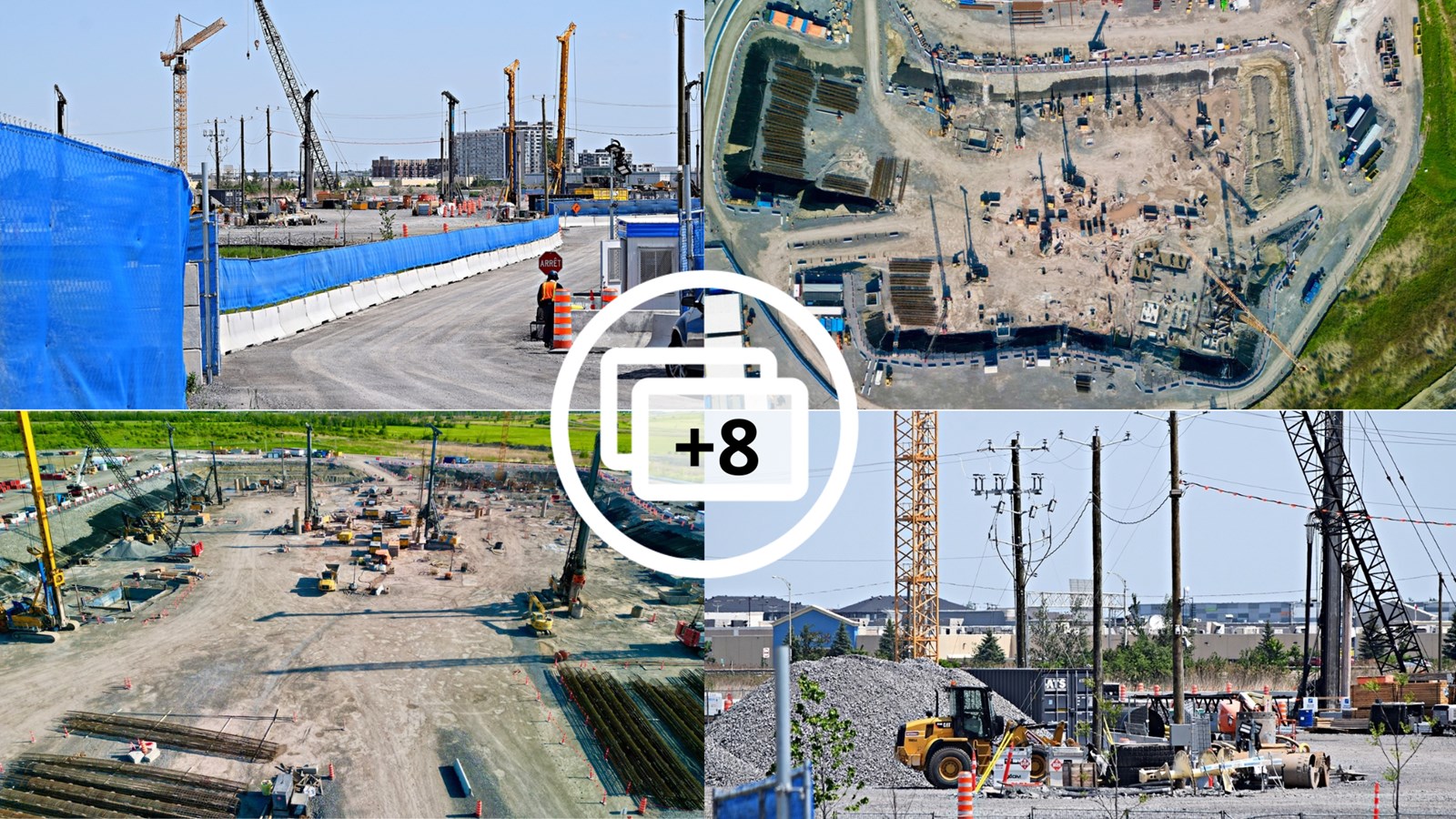 Survol du chantier du futur Hôpital de Vaudreuil-Soulanges