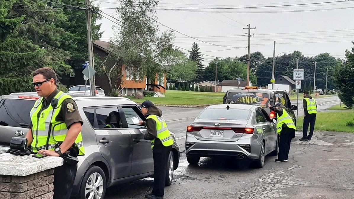 500 automobilistes de la MRC Beauharnois-Salaberry sensibilisés lors d'une opération routière