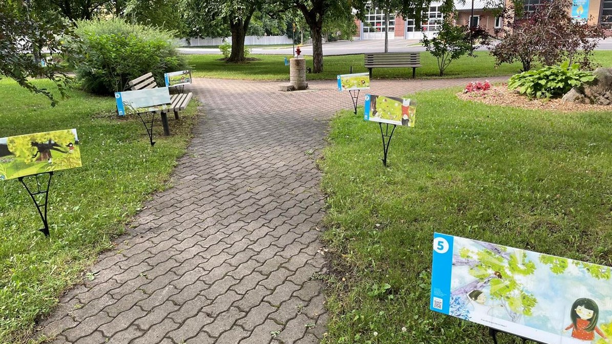 Retour du Sentier des contes à Sainte-Martine
