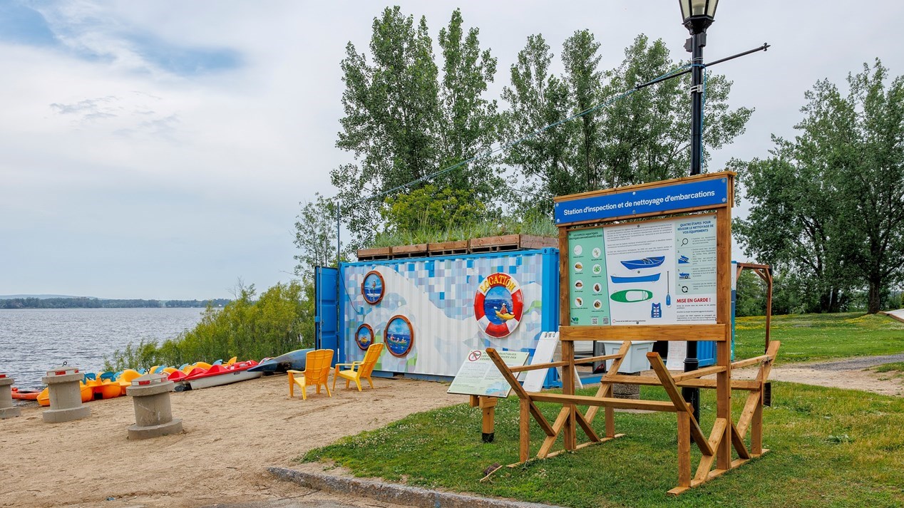 Une nouvelle station de nettoyage d'embarcations nautiques au parc de la Maison-Valois