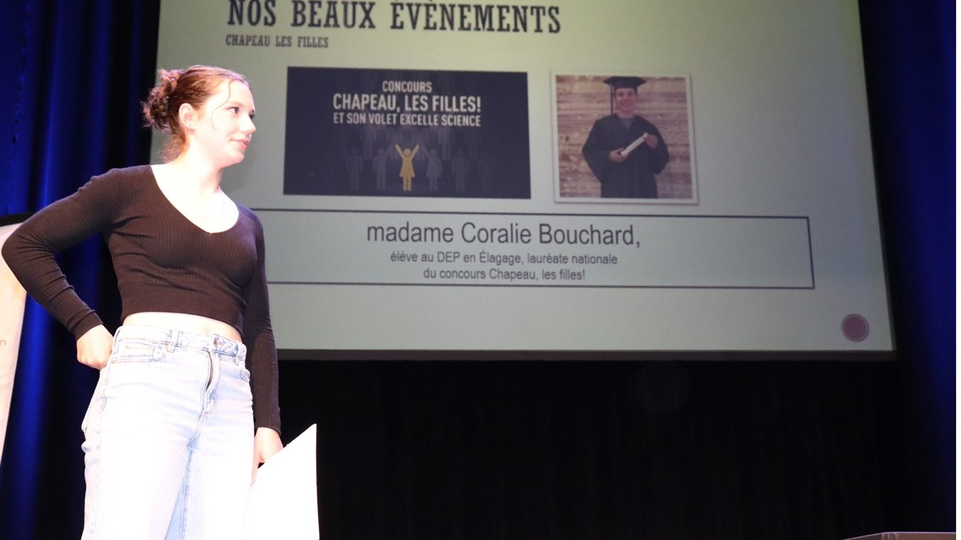 Une élève du CFP du Suroît est récompensée
