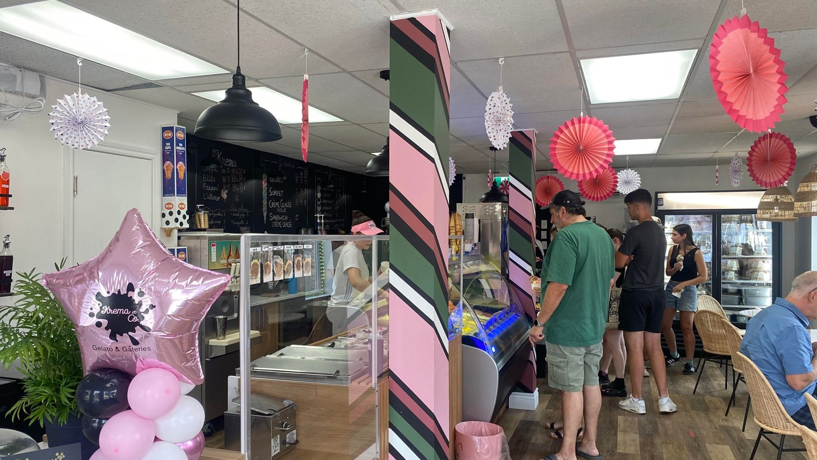 Official opening of Krema et Co Gelato et Gâteries