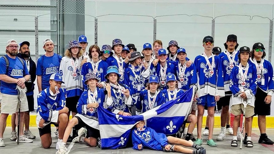 Équipe Québec U15, third place at the National Paddock Lacrosse Championships