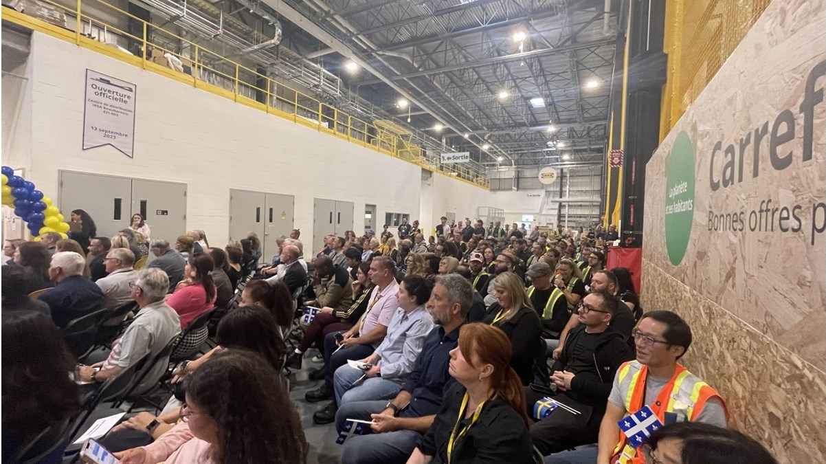IKEA inaugure officiellement son nouveau centre de distribution à Beauharnois