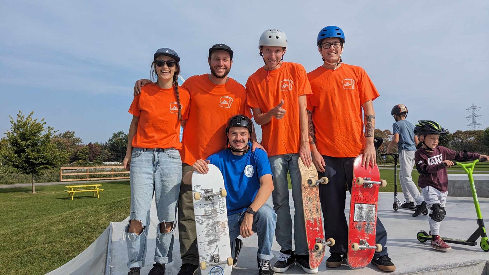 La gang des Toasters animait la journée spéciale d'inauguration et de « Jam Skate » de ce samedi 