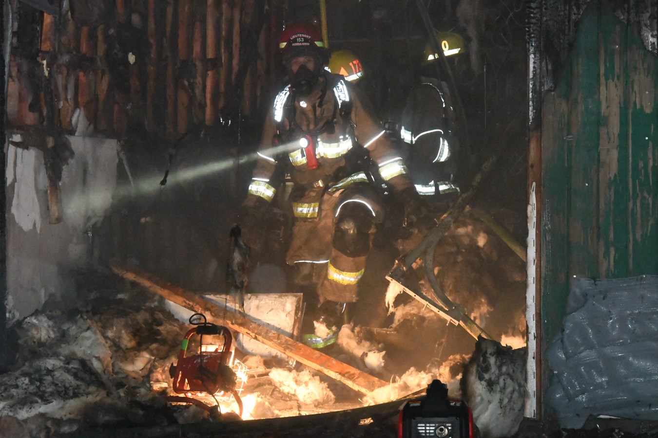 Le Service incendie de Salaberry-de-Valleyfield en assistance à Vaudreuil-Dorion