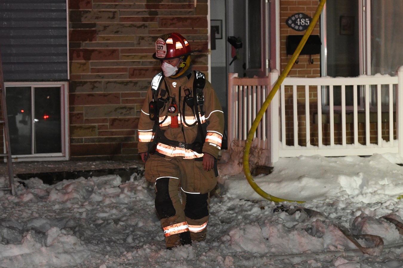 Le Service incendie de Salaberry-de-Valleyfield en assistance à Vaudreuil-Dorion