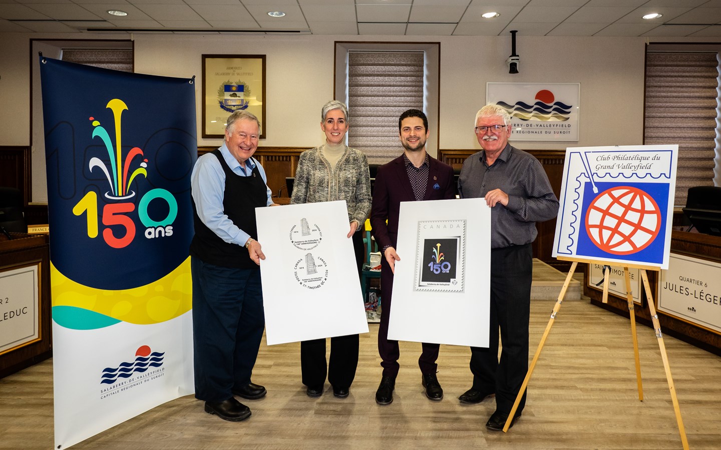 Salaberry-de-Valleyfield : un timbre créé en l'honneur de son 150e anniversaire