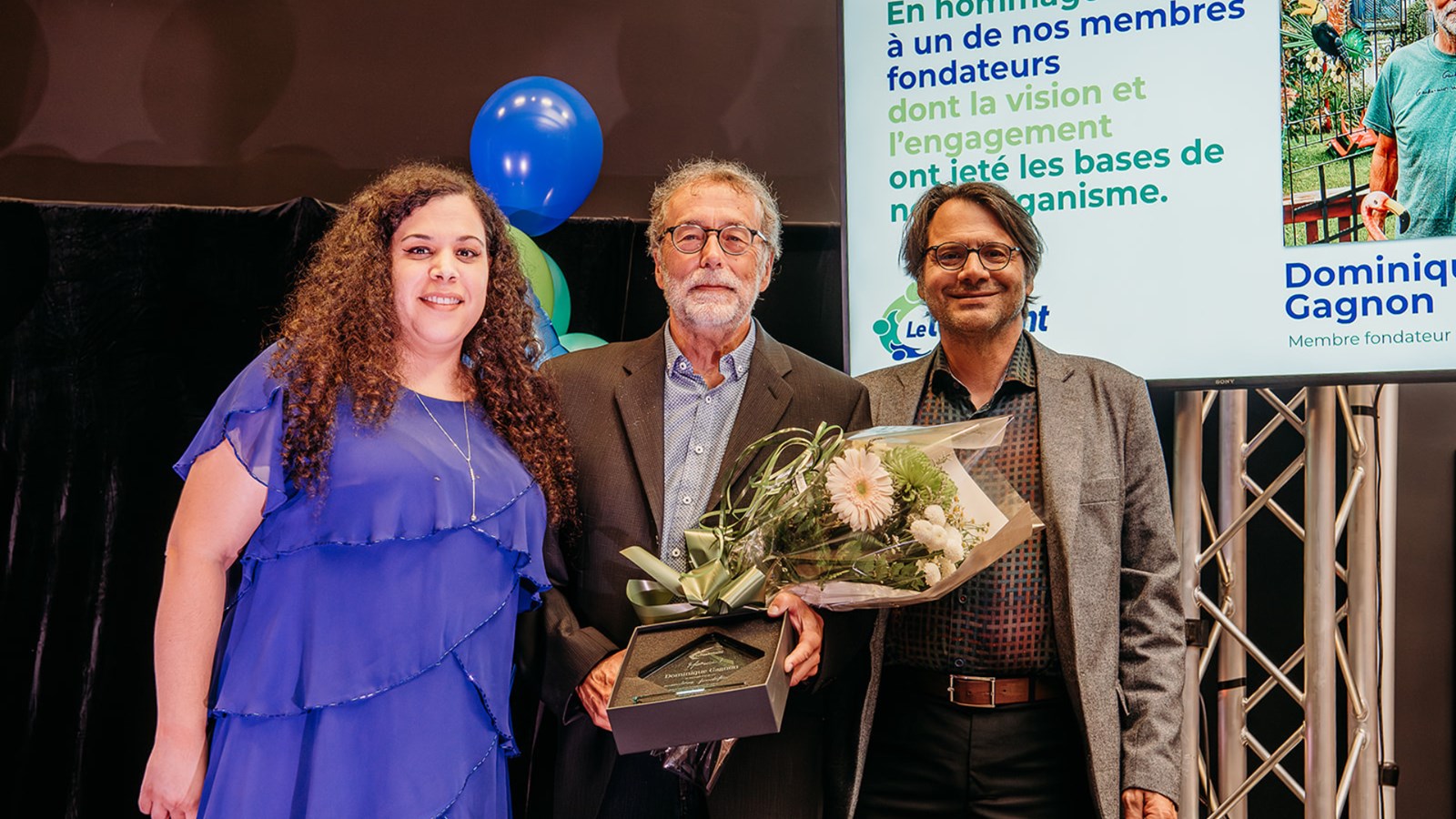Mme Lydie Elisha, directrice générale du Tournant, M. Dominique Gagnon, un des membres fondateurs du Tournant et M. Pierre-Yves L’Heureux, administrateur sur le conseil d’administration du Tournant