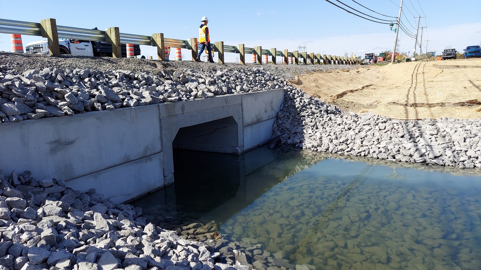 Coulée à Biron: work completed five weeks ahead of schedule