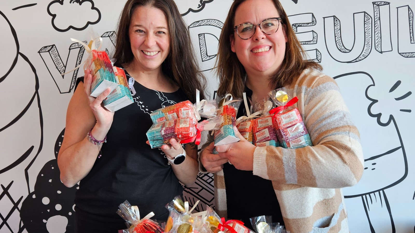 Des chocolats remis aux élèves par la Fondation lors de la Semaine du Goût de vivre 