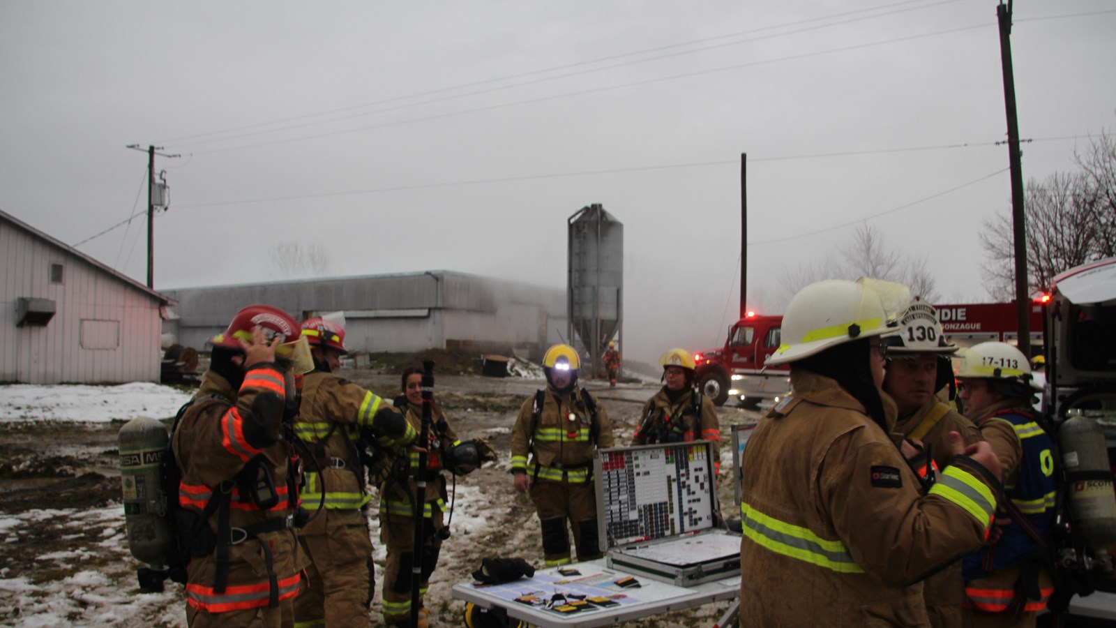 Un incendie dans une porcherie a mobilisé une cinquantaine de pompiers
